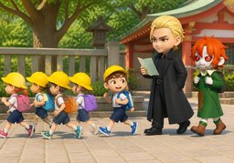 ~ walk faster than ~.のイラスト