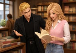 ~ are real page-turners.のイラスト