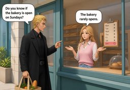 ~ rarely opens.のイラスト