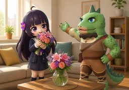 Aren't ~ lovely?のイラスト