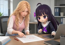 There's a ~ in ~.のイラスト