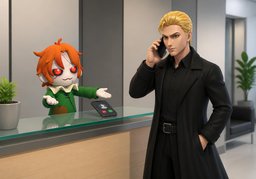 I'll call ~ back.のイラスト