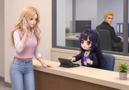 Have ~ call me back.のイラスト