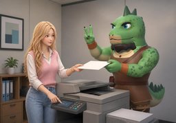 Make ~ copies.のイラスト