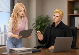 There's no need to ~.のイラスト