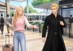 Won't you ~ with me?のイラスト
