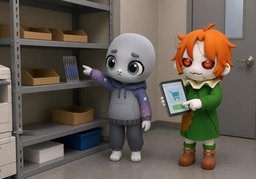~ place an order.のイラスト