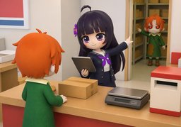Let me check.のイラスト
