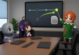 Let me explain.のイラスト