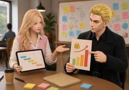 pros and consのイラスト