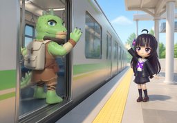 Bye.のイラスト