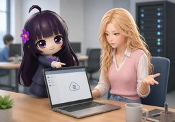 I can't find ~.のイラスト