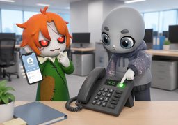 ~'s number is ~.のイラスト