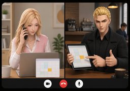 Can we set up a quick call?のイラスト