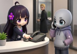 Connect me to ~.のイラスト