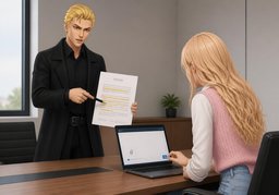 We need to confirm ~ first.のイラスト