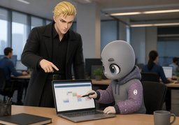 Let's set up a meeting.のイラスト