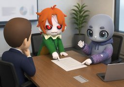 Let's review the agenda.のイラスト