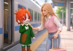 I'm glad to see you're doing well.のイラスト