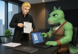 Let's review ~.のイラスト