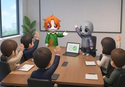 Please raise your hand if you have ~.のイラスト