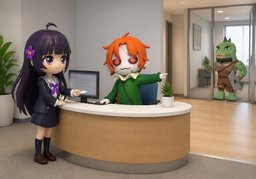 I have an appointment with ~ at ~.のイラスト