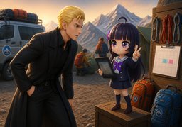 ~ leave in ~.のイラスト