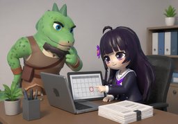 When is ~ due?のイラスト