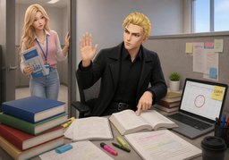 hit the booksのイラスト