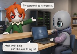 After what time can I be sure to ~?のイラスト