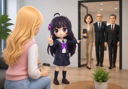 Do you know who's coming to ~?のイラスト