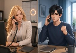 I'm calling to let you know that ~.のイラスト