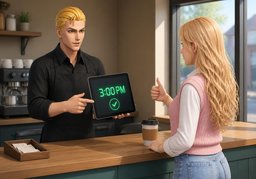 We will take your order at ~.のイラスト