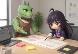 get down to the nitty-grittyのイラスト