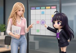 Let's make time to ~.のイラスト