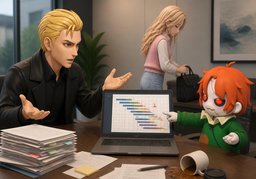 ~ was too fast for ~!のイラスト