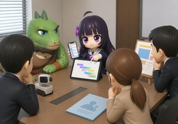 have one's fingers in many piesのイラスト
