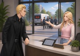 About what time is ~ expected back?のイラスト