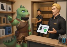 We have ~ in inventory.のイラスト