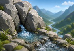 上流のイラスト