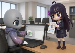 Could you e-mail me back with ~?のイラスト