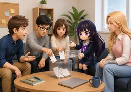 Everyone needs to vote on ~.のイラスト