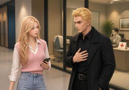 Did ~ tell you why ~ can't come?のイラスト