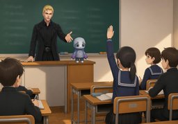 Did you raise your hand?のイラスト