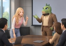 May I interrupt you?のイラスト