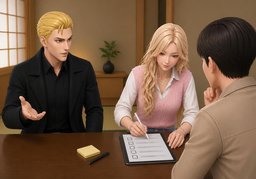Let me put down ~.のイラスト
