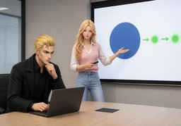 get ~ acrossのイラスト