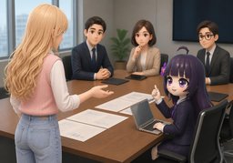 Could everyone check ~ now?のイラスト