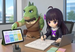 ~ will help boost ~.のイラスト