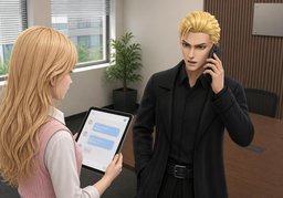I'll contact ~.のイラスト